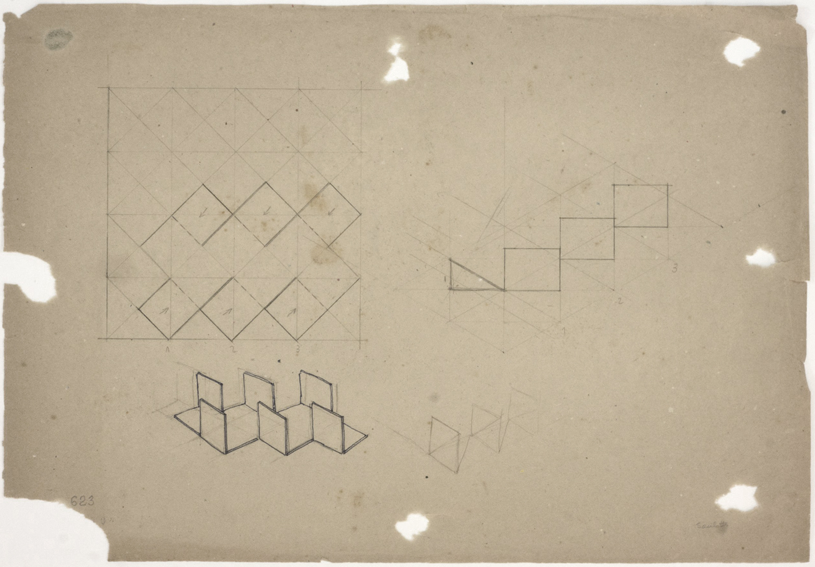 Estudo para escultura, déc. 1950