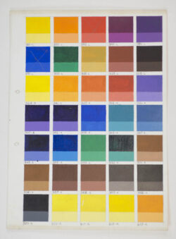 Tabela de cores