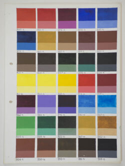 Tabela de cores