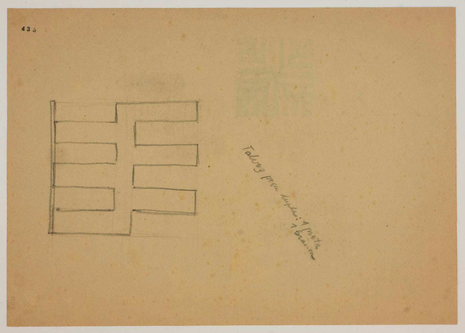 Sem título (verso de Estudo, L2), déc. 1950