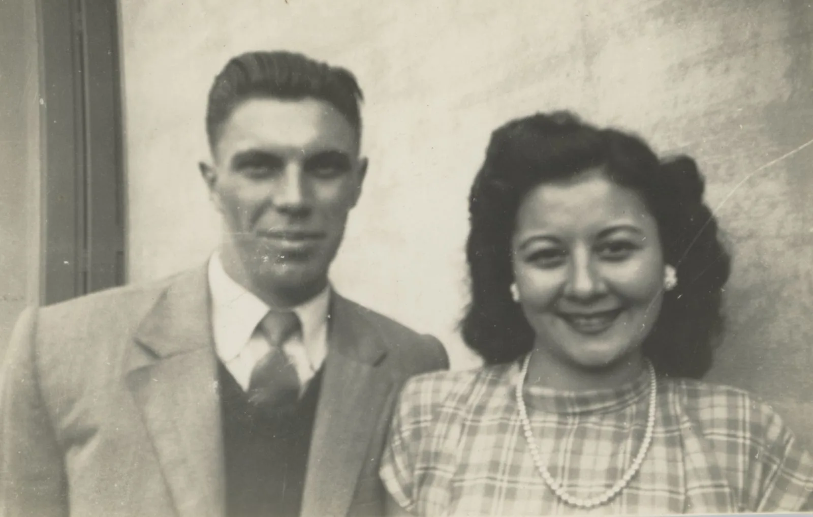Sacilotto e sua esposa, Helena, na década de 1950