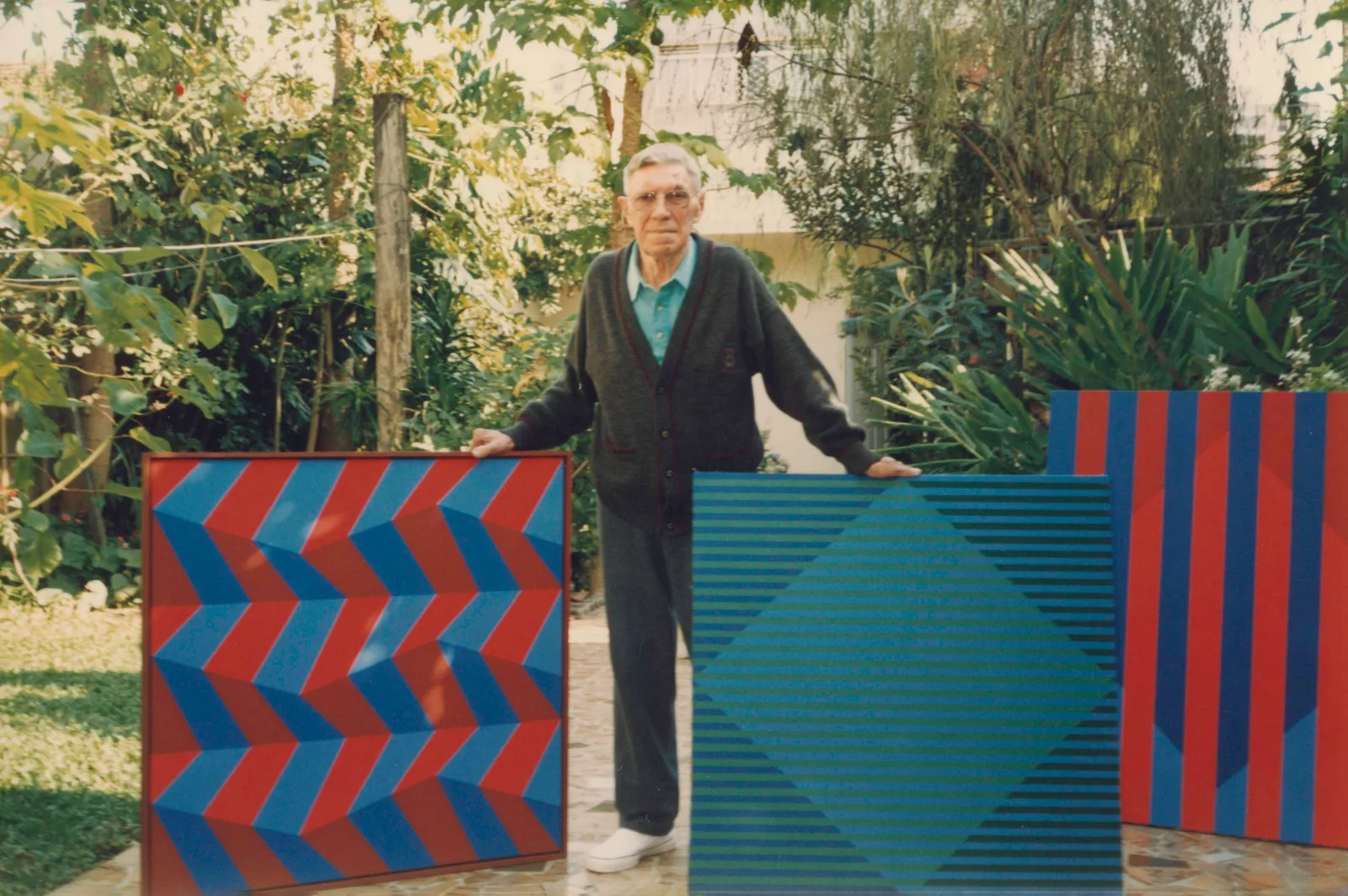 Sacilotto em sua casa. Santo André, c. 2001