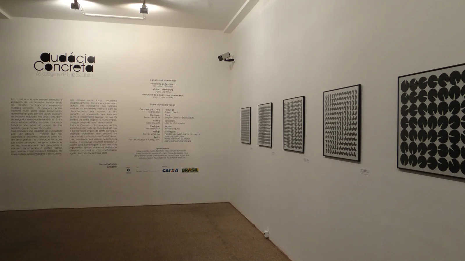 Exposição "Audácia concreta: as colagens de Luiz Sacilotto", Caixa Cultural São Paulo, 2012