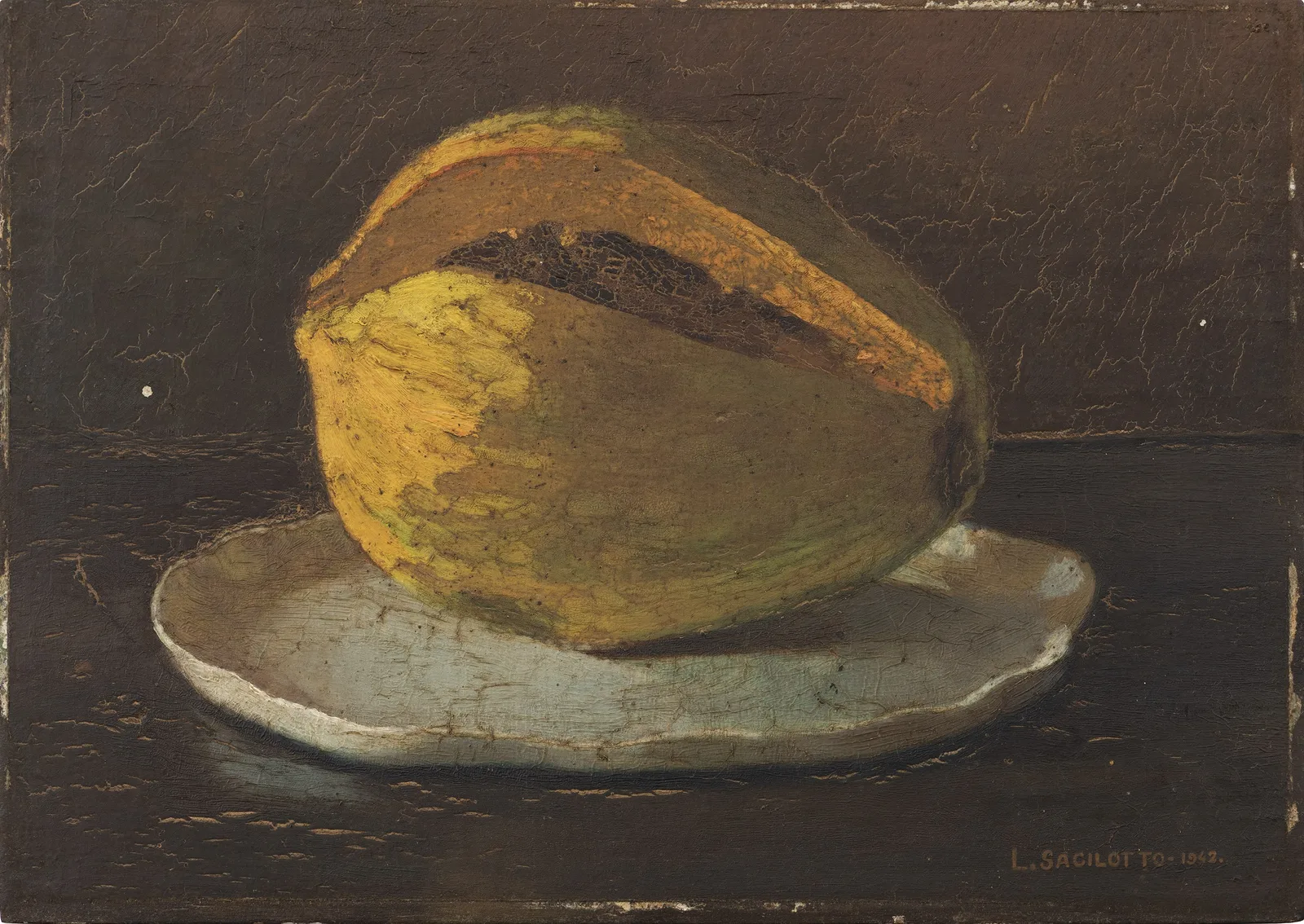 Obra curricular da Escola Profissional de São Paulo, 1942, óleo sobre madeira, 24,4 × 34,7 cm
