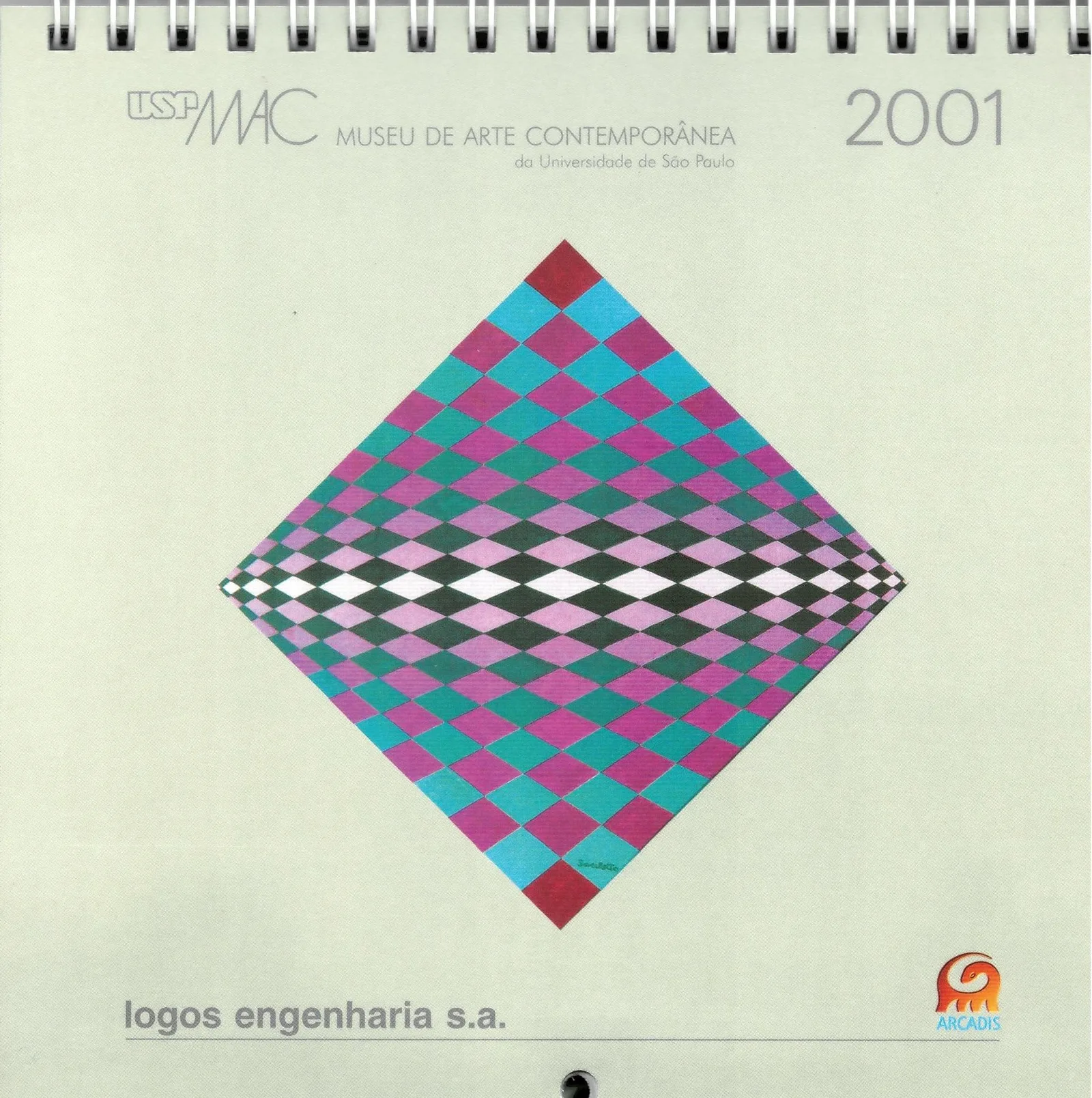 Calendário 2001 – Logos Engenharia e MAC USP